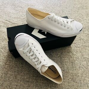 Converse Jack Purcell Men’s Low Top Sneakers - Color: White - Size: 11